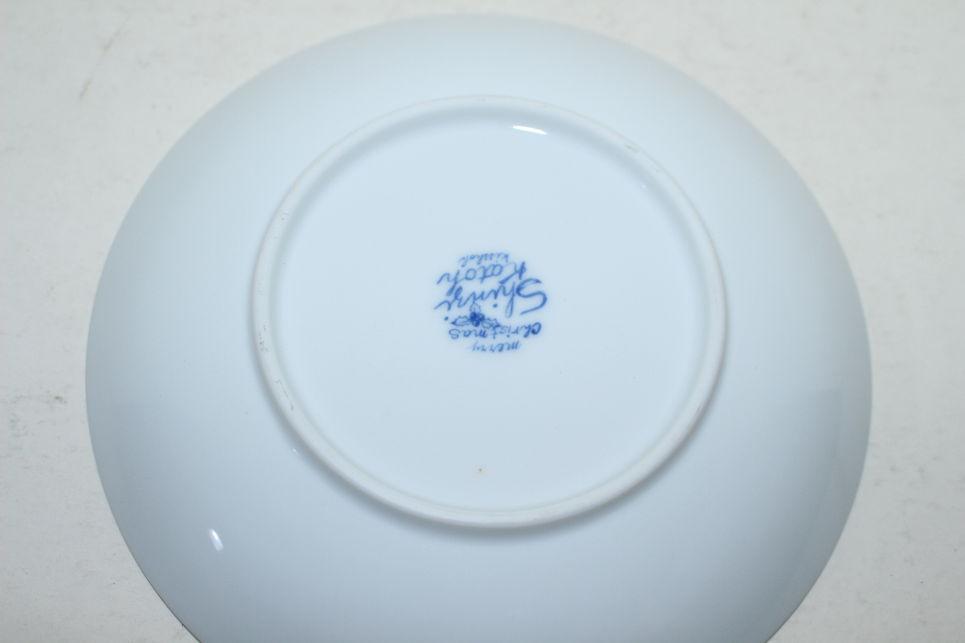 청화백자 크리스마스 완