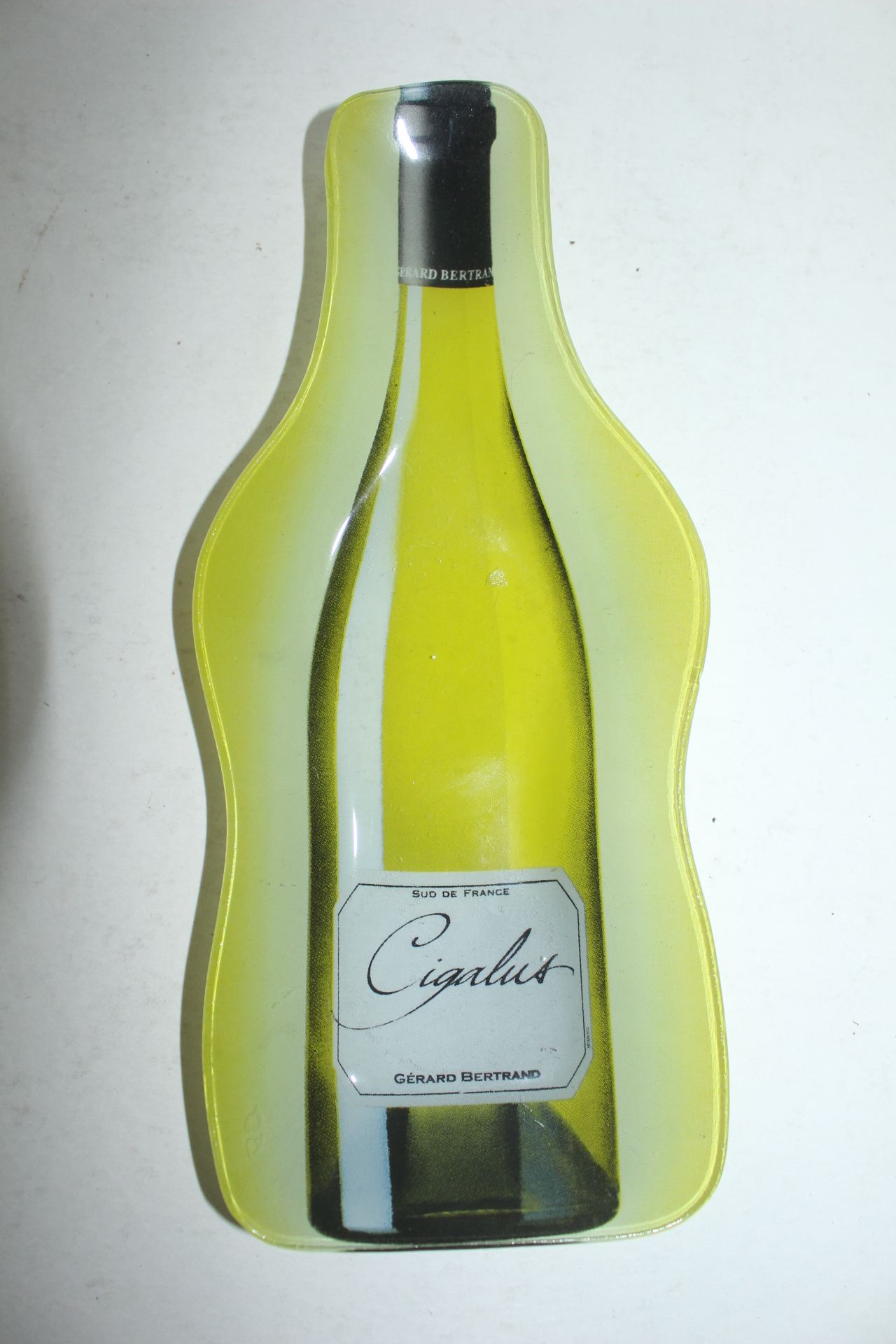 와인병 장식의 유리완