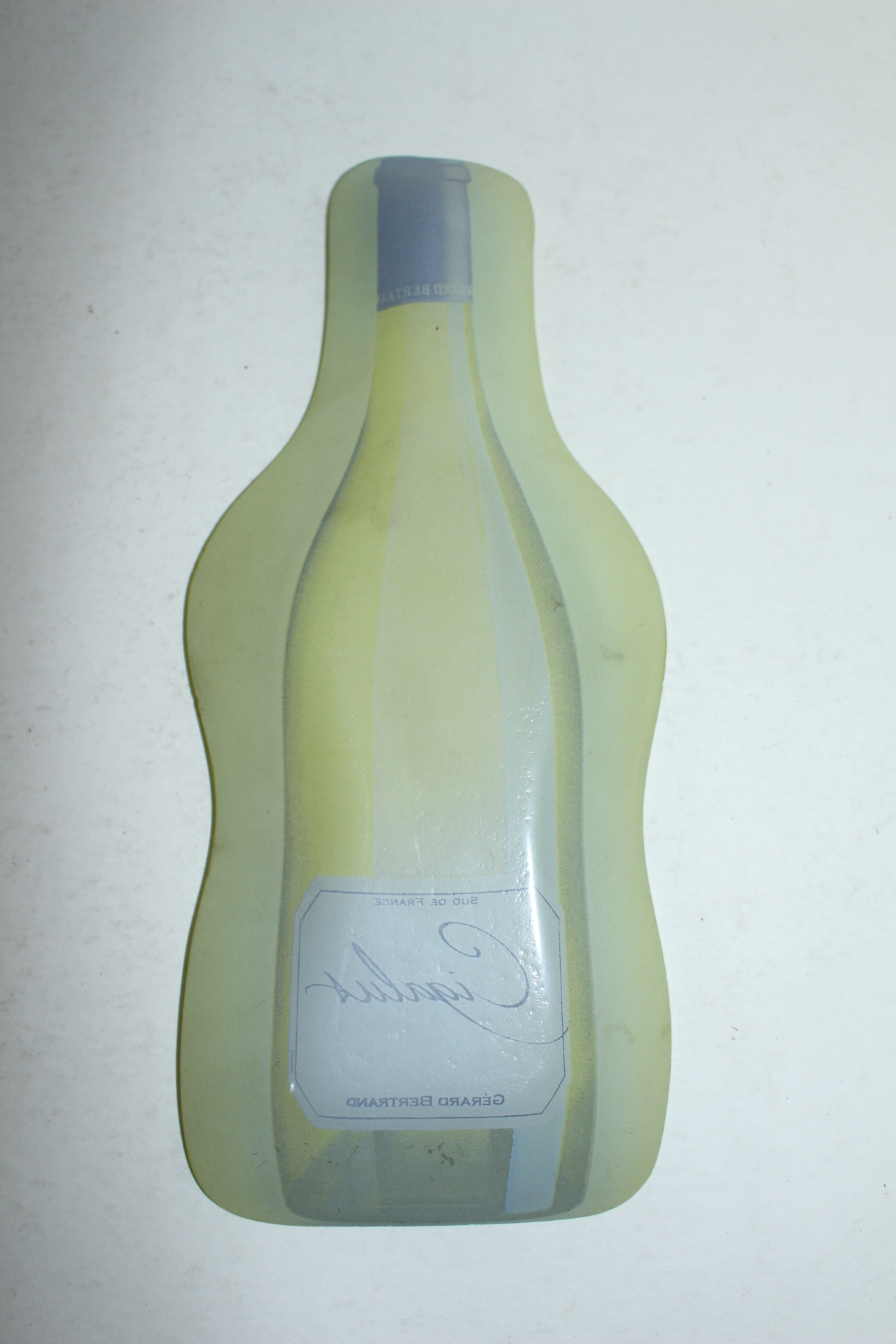 와인병 장식의 유리완