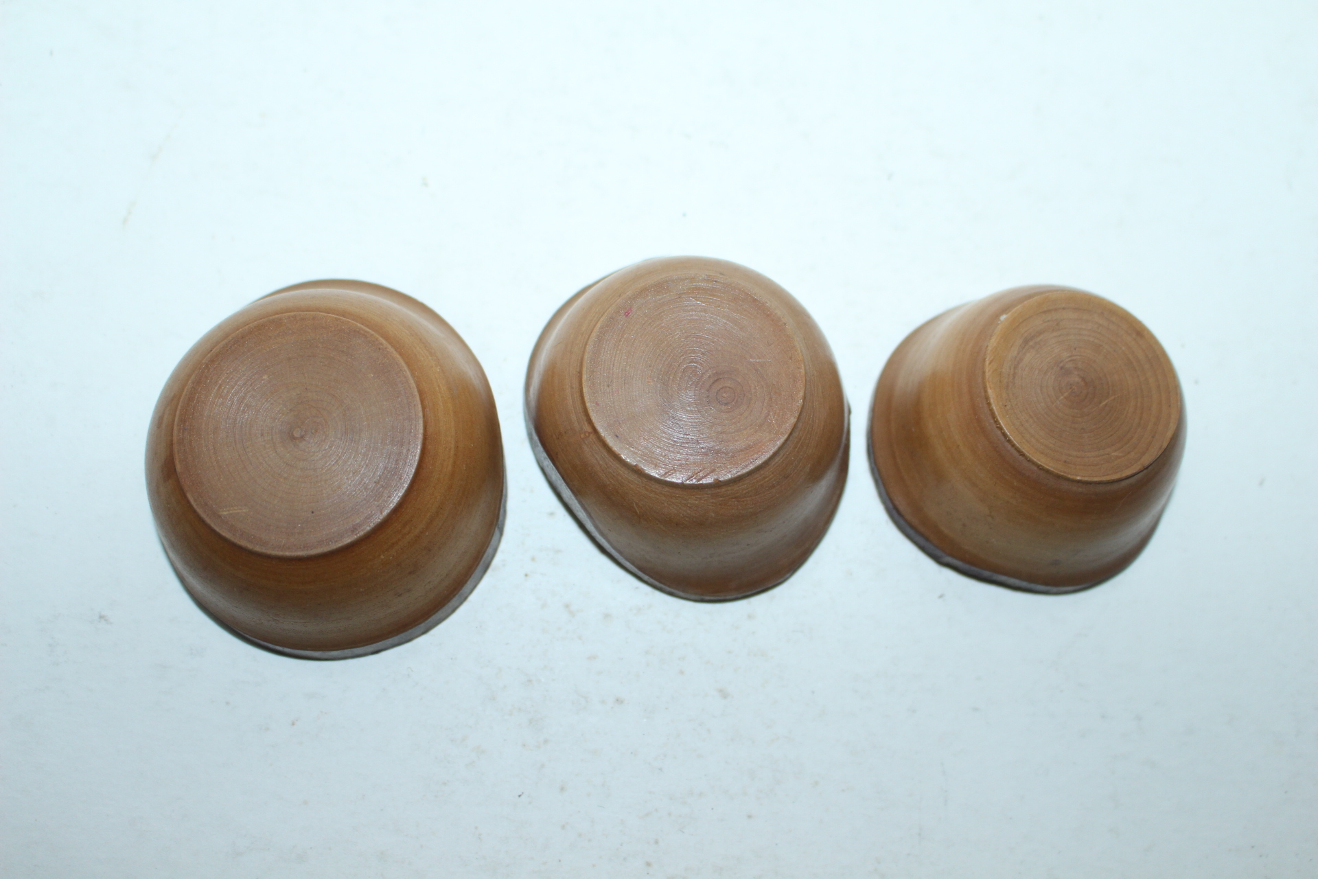 나무로된 잔 3점