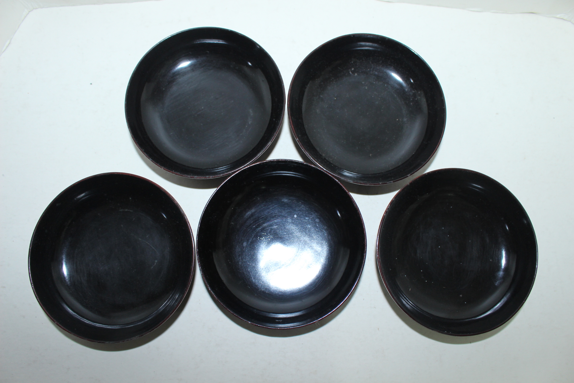 연대가좋은 나무로된 완 5점