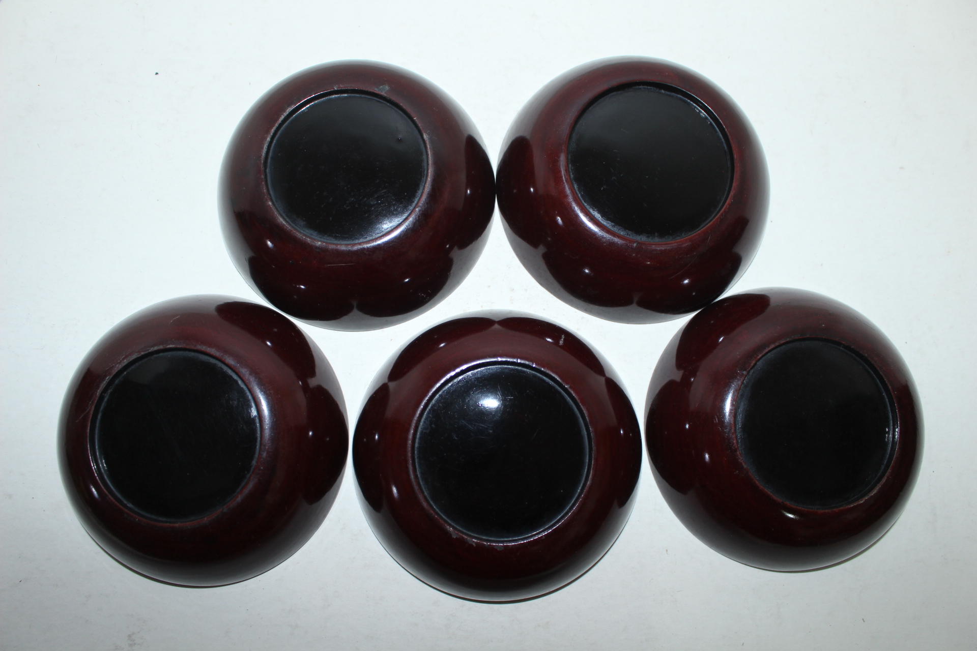 연대가좋은 나무로된 완 5점