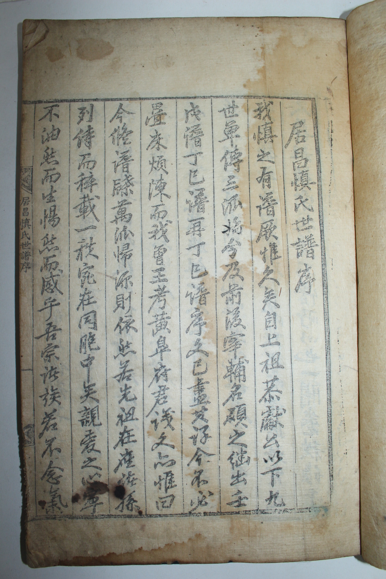 1851년 목판본 거창신씨세보(居昌慎氏世譜) 12책