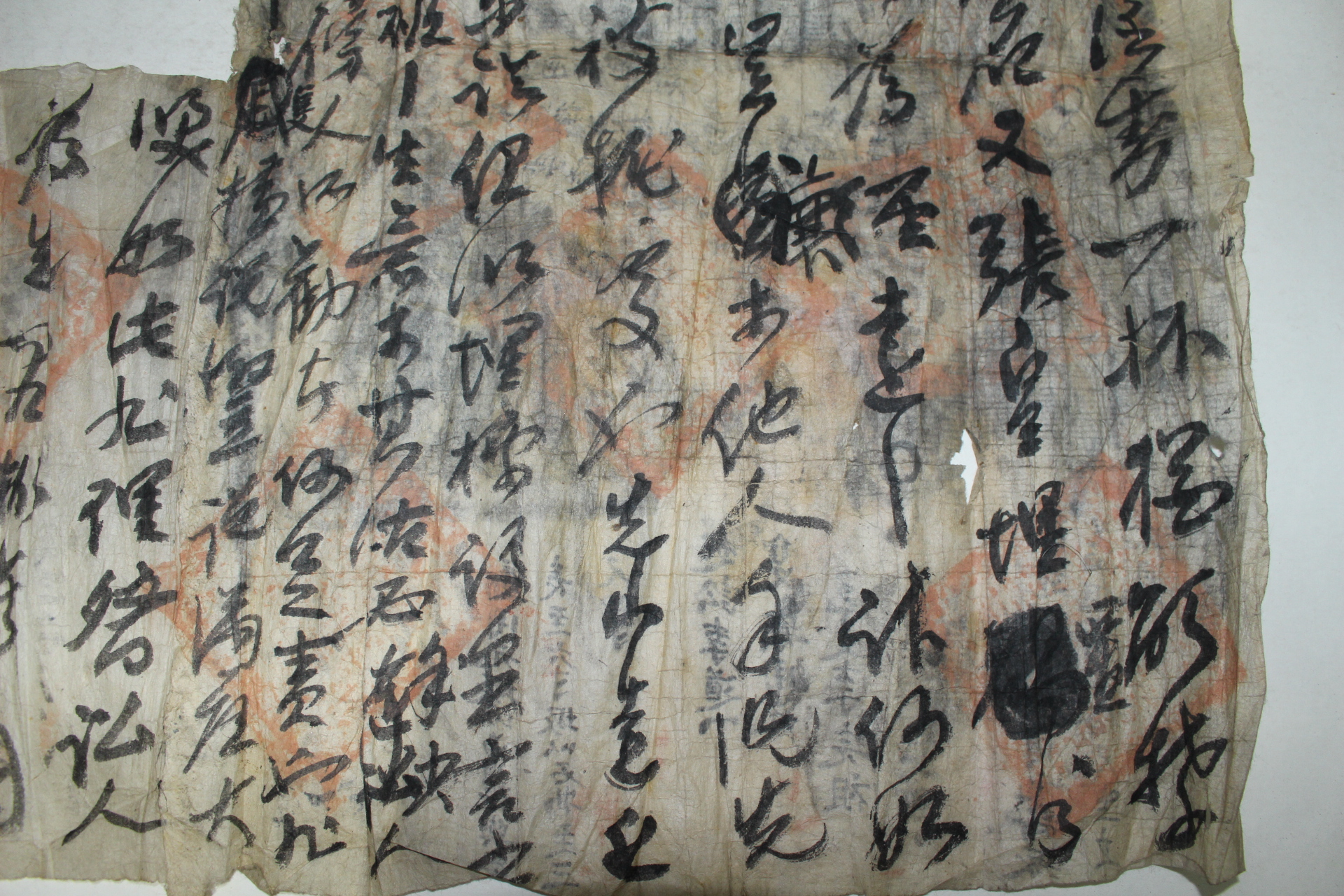 조선시대 이면에 산송도 그림이 있는 상서문