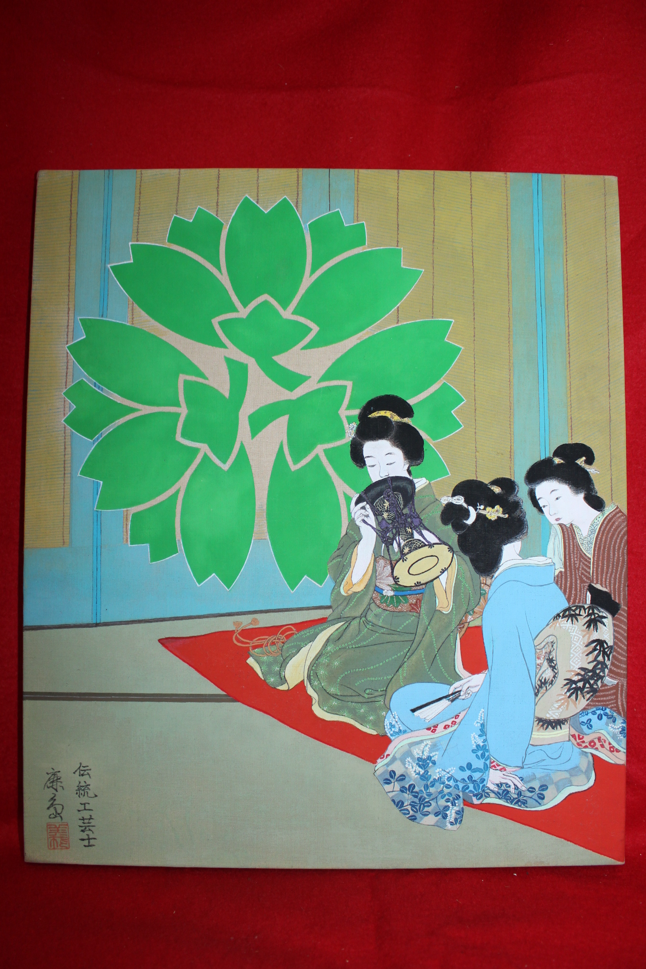 일본전통공예화가의 작품 17