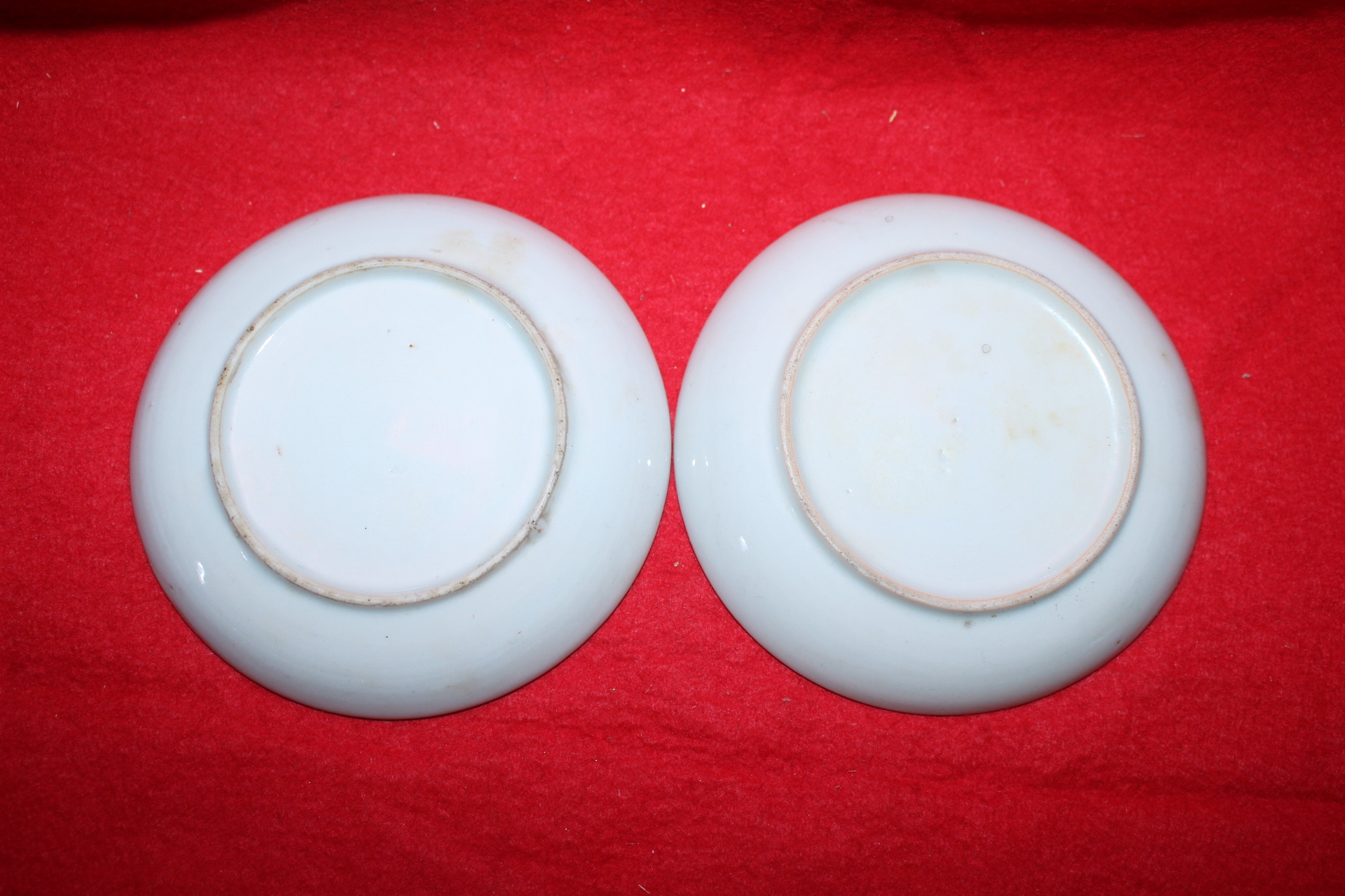 연대가좋은 진사백자철화산수문 완 2점