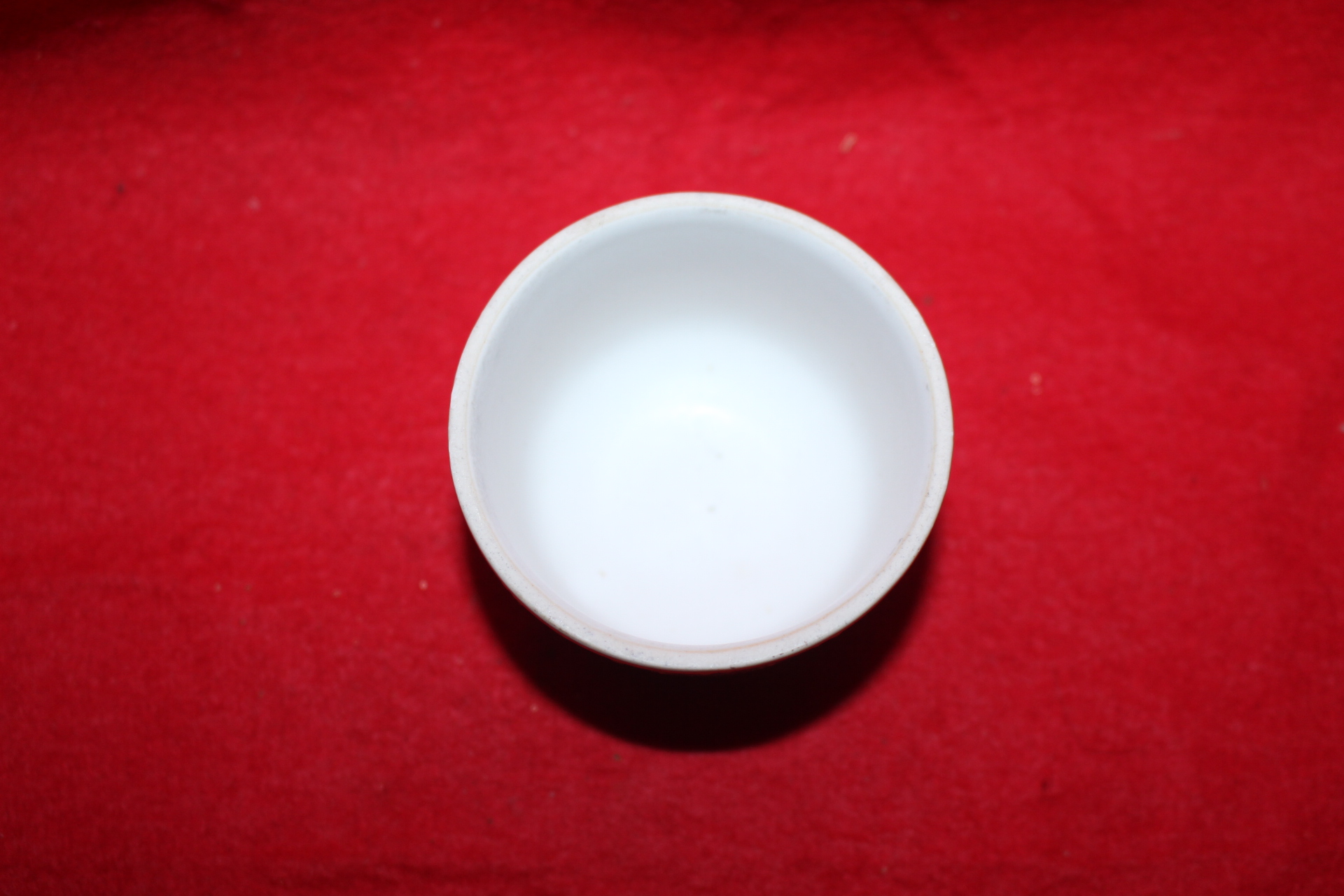 백자 진사금채추상문 잔