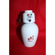 백자 여인문 주병과 잔