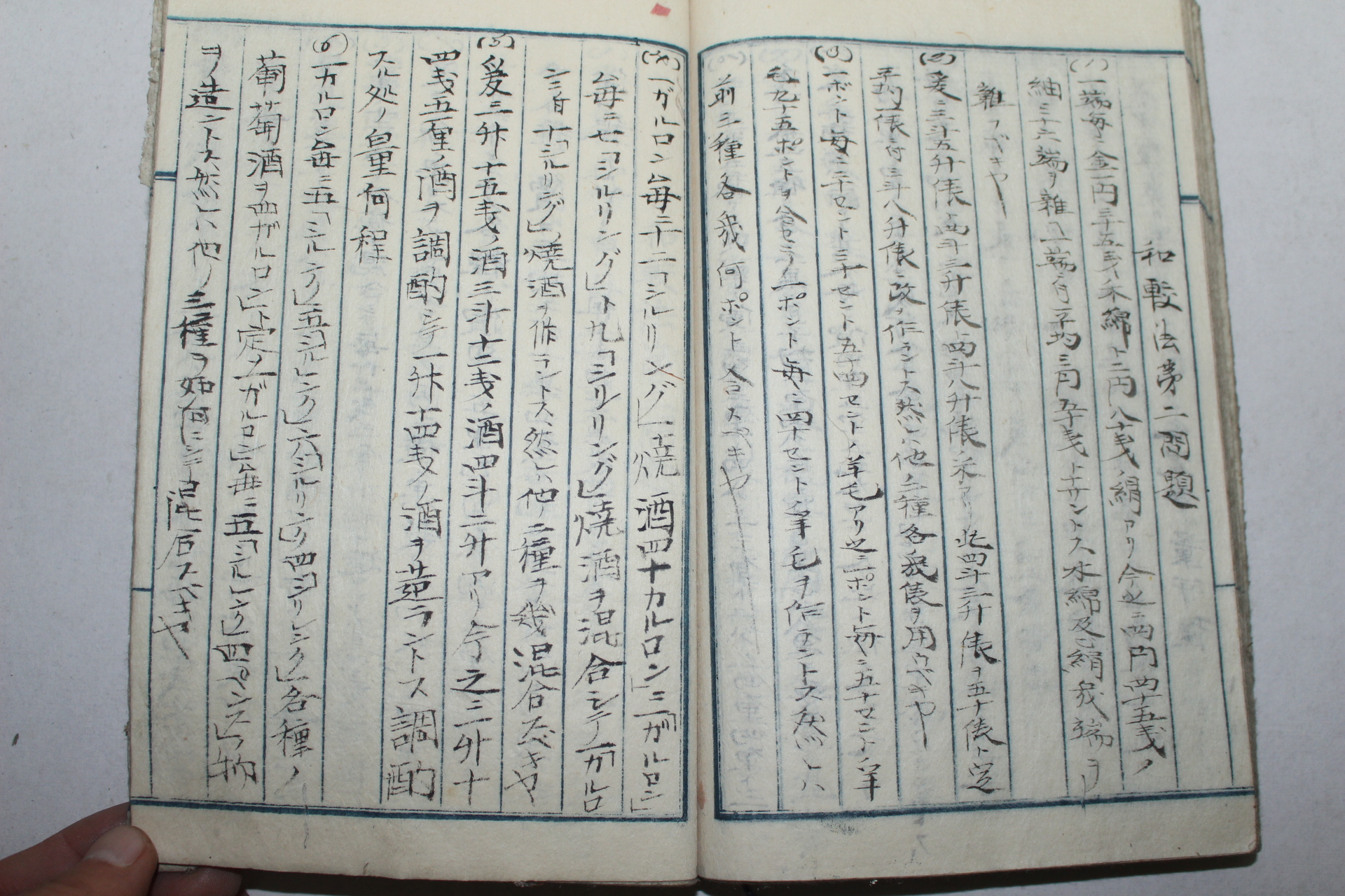 에도시기 일본필사본 소학필산교수본(小學筆算敎授本) 1책