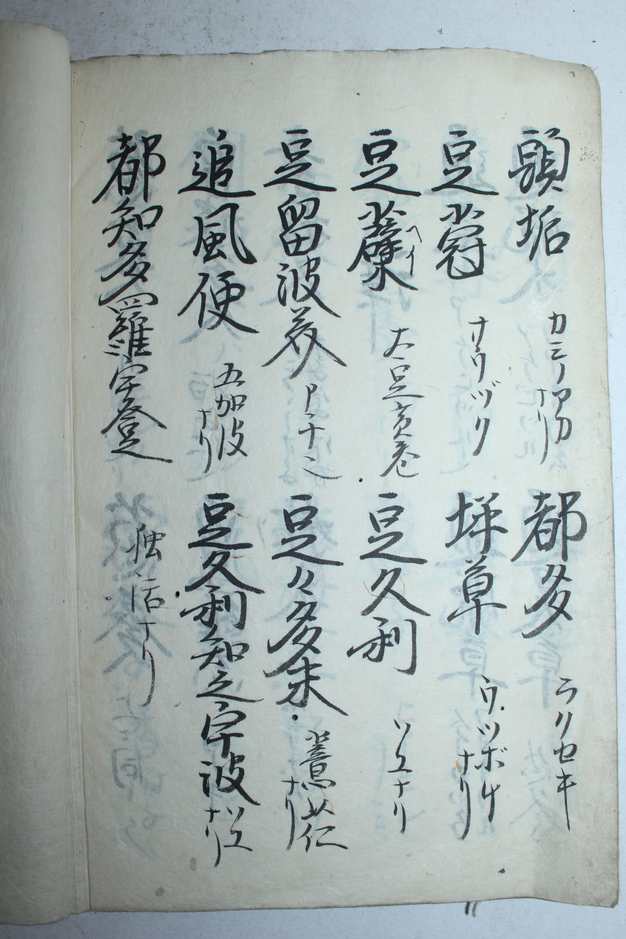에도시기 일본필사본 약명조법기(藥名調法記)