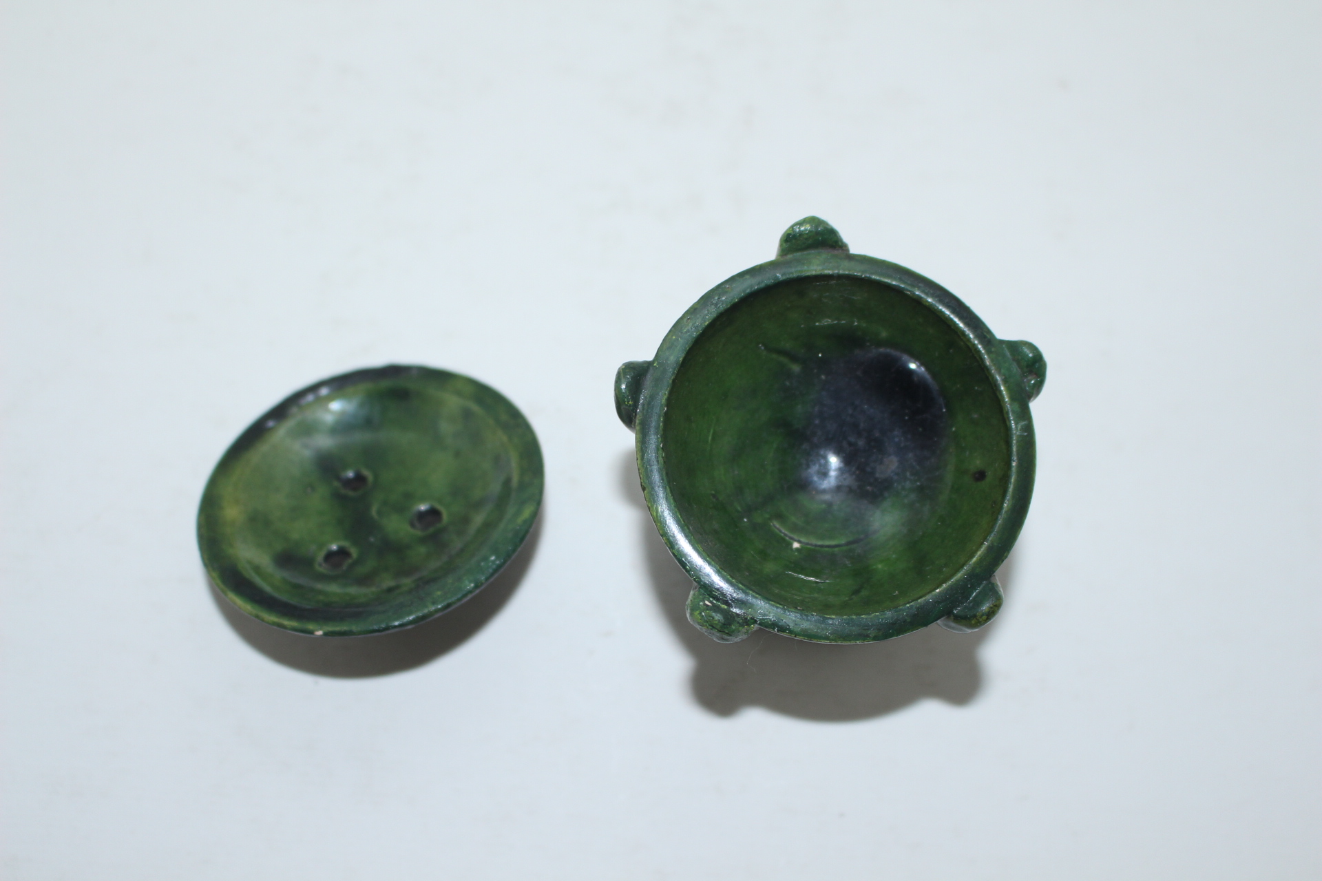 청록청자 라꾸(樂) 향로