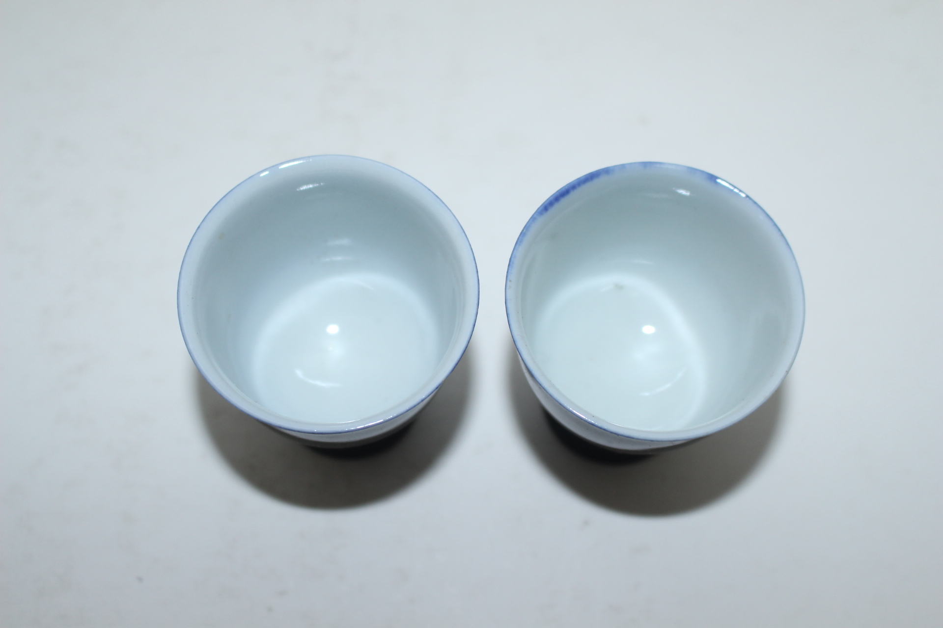 연대가좋은 이마리 청화백자 굽높은 잔 2점