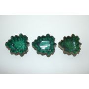 청록청자 나뭇잎형 완 3점