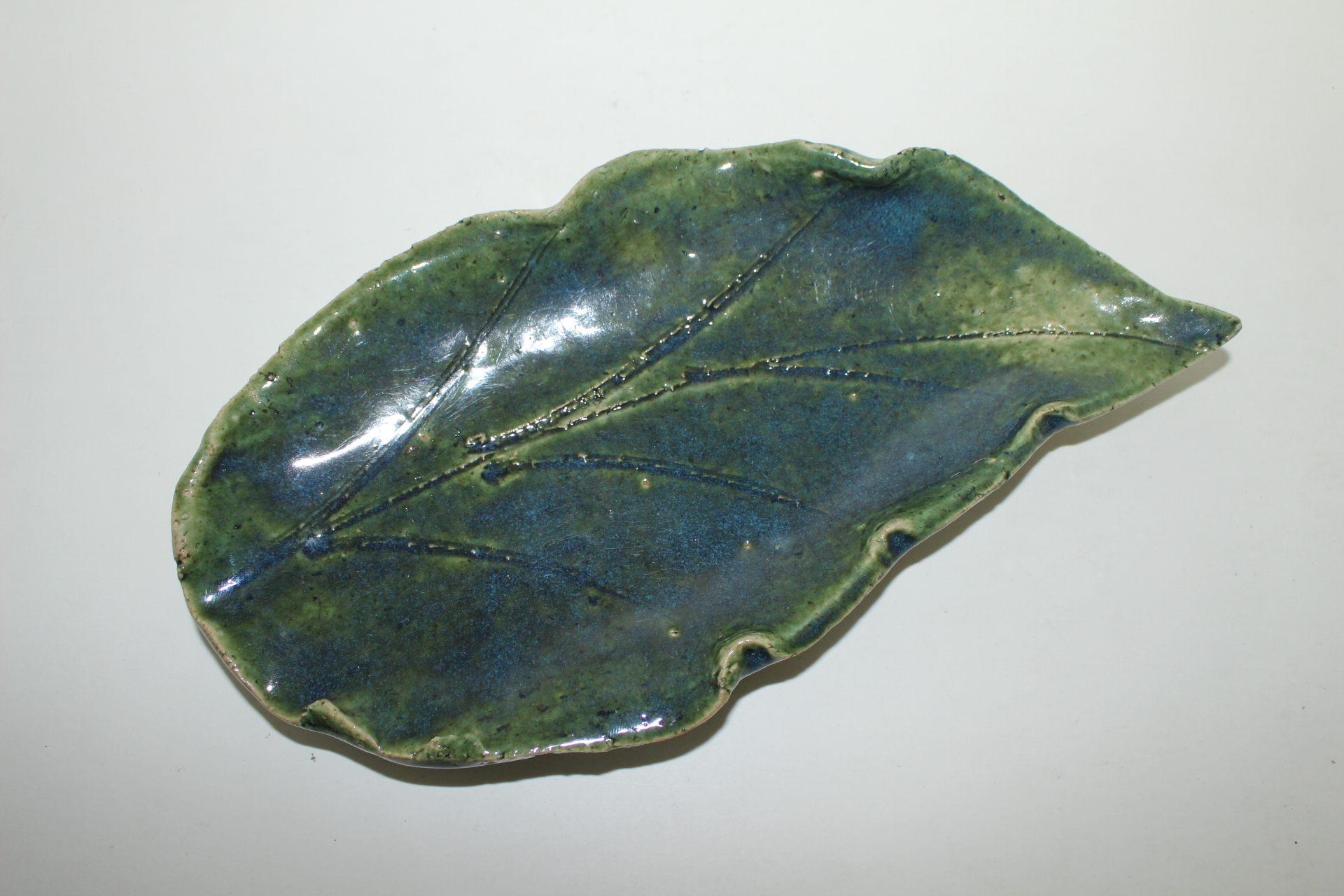 청자 나뭇잎형 완