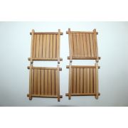 대나무로된 사각차탁 4점