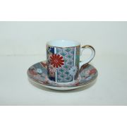 이마리 청화백자진사화문 커피잔셋트