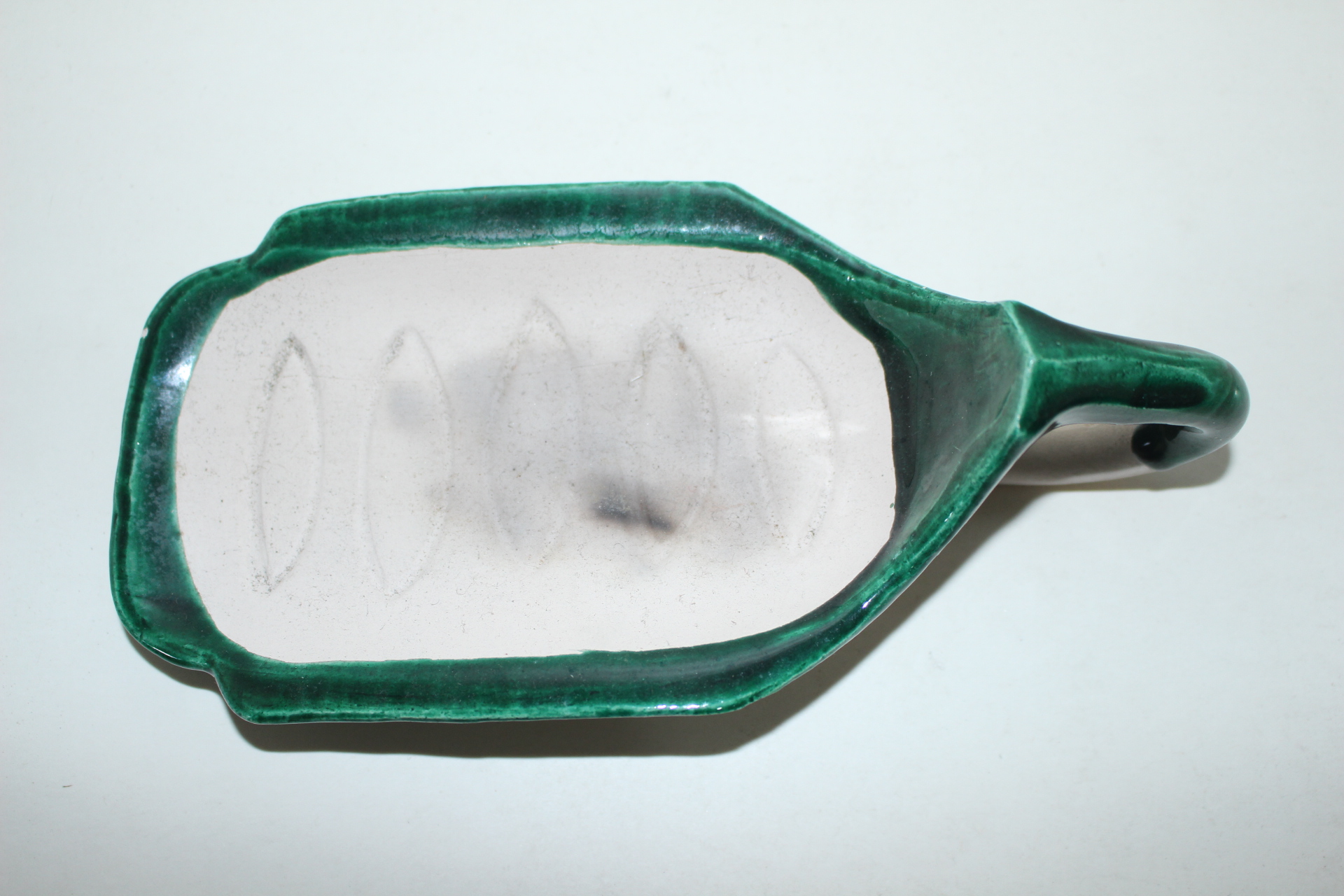 청록청자 손잡이가 있는 향불스푼