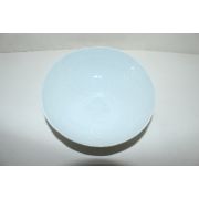 순백자 양각화문 화형완