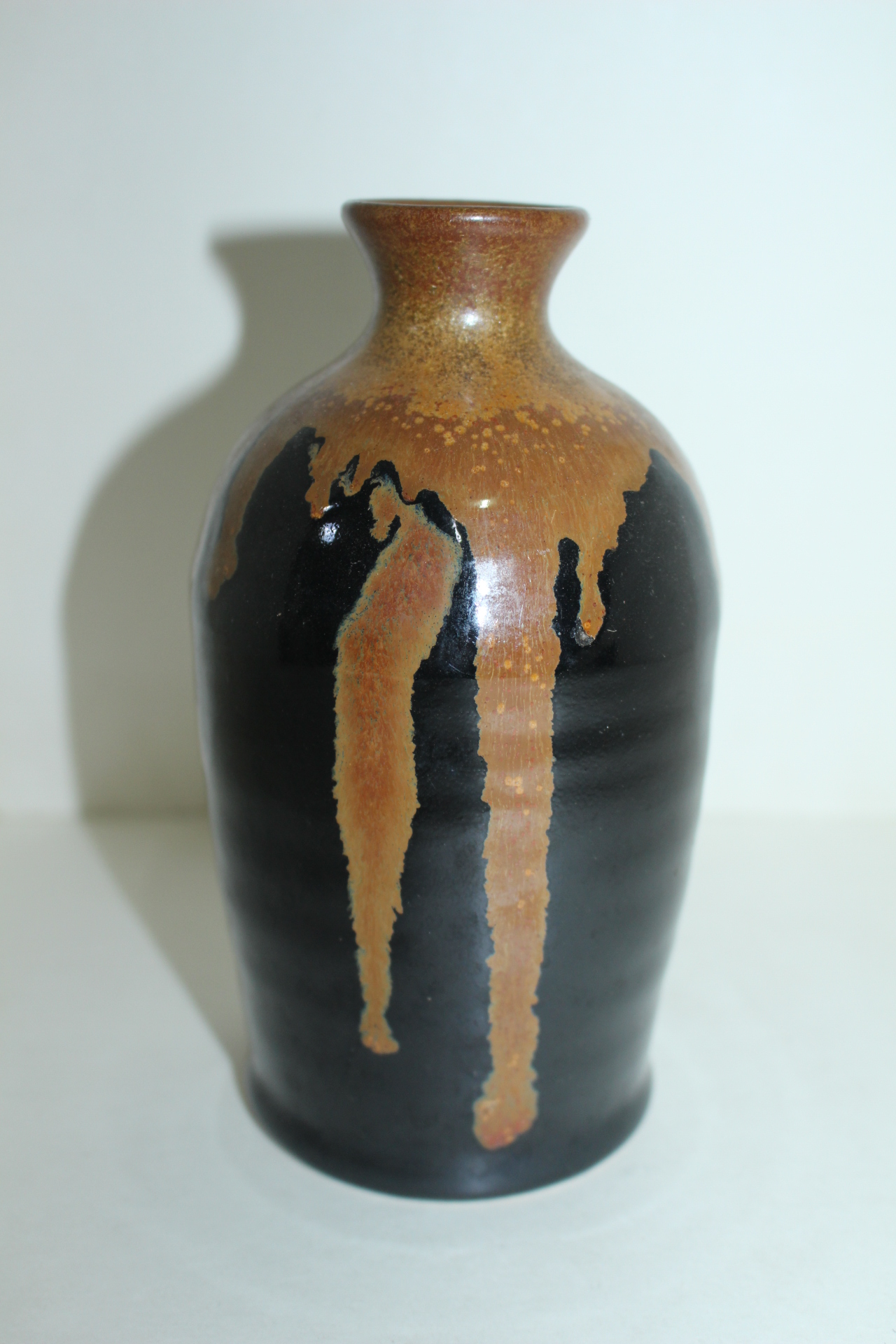 흑유청자 문자문 호