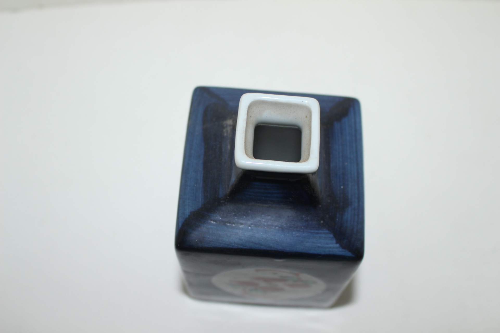 청화백자 진사화문 사각호