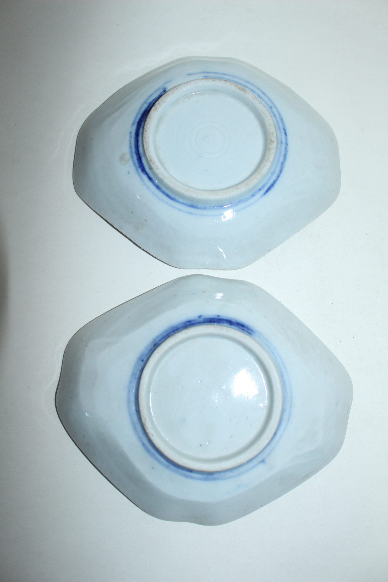 연대가좋은 외사기 청화백자노송문 완 2점