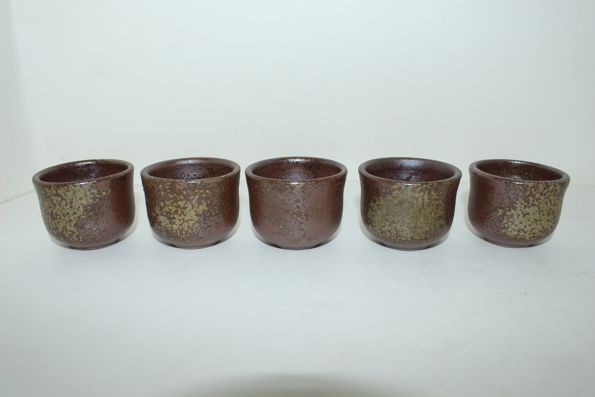 시가라끼 청자잔 5점