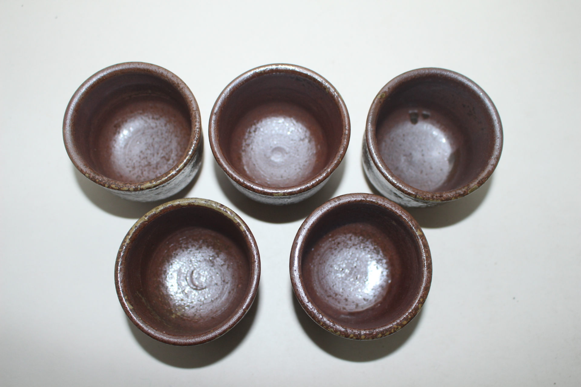 시가라끼 청자잔 5점