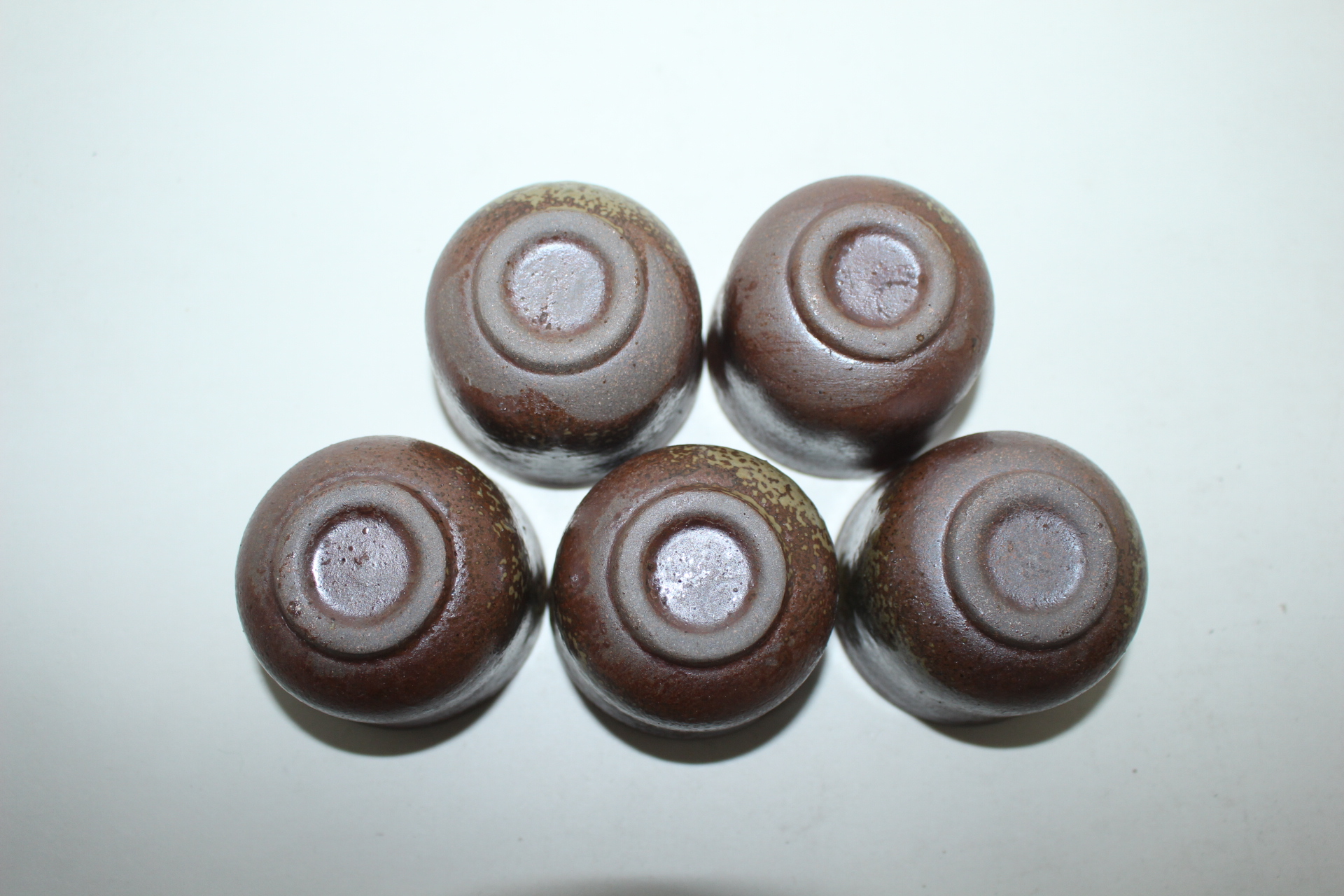 시가라끼 청자잔 5점