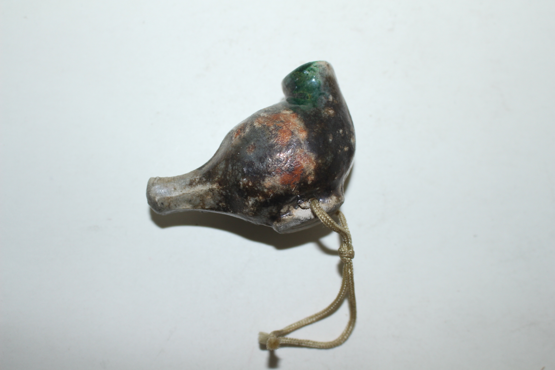 연대가좋은 청자 새모양 담뱃대