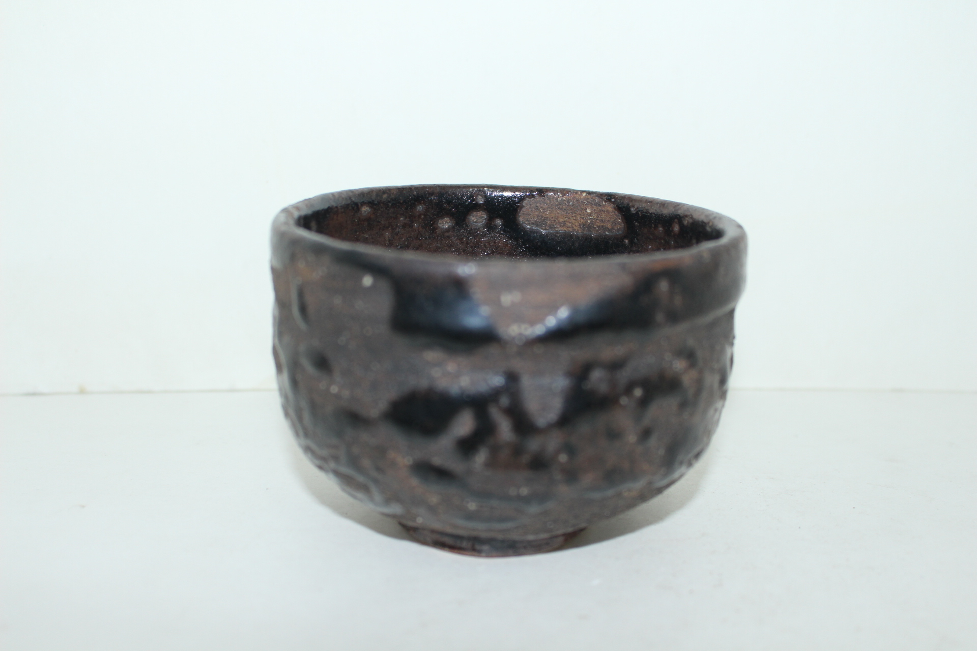 흑유청자 말찻잔