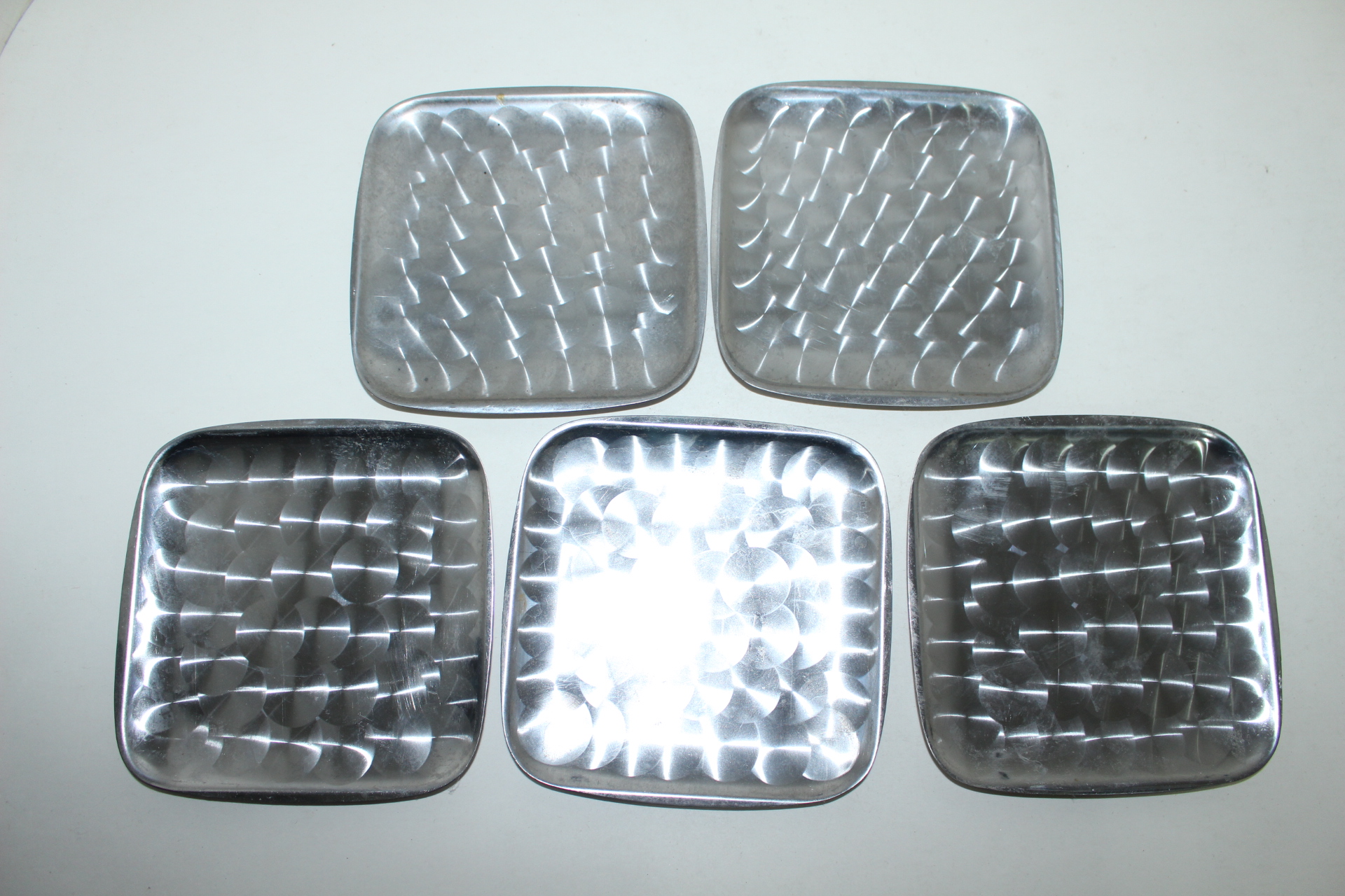 스텐레스재질로된 사각차반 5점