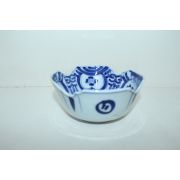 연대가좋은 청화백자화문 화형완