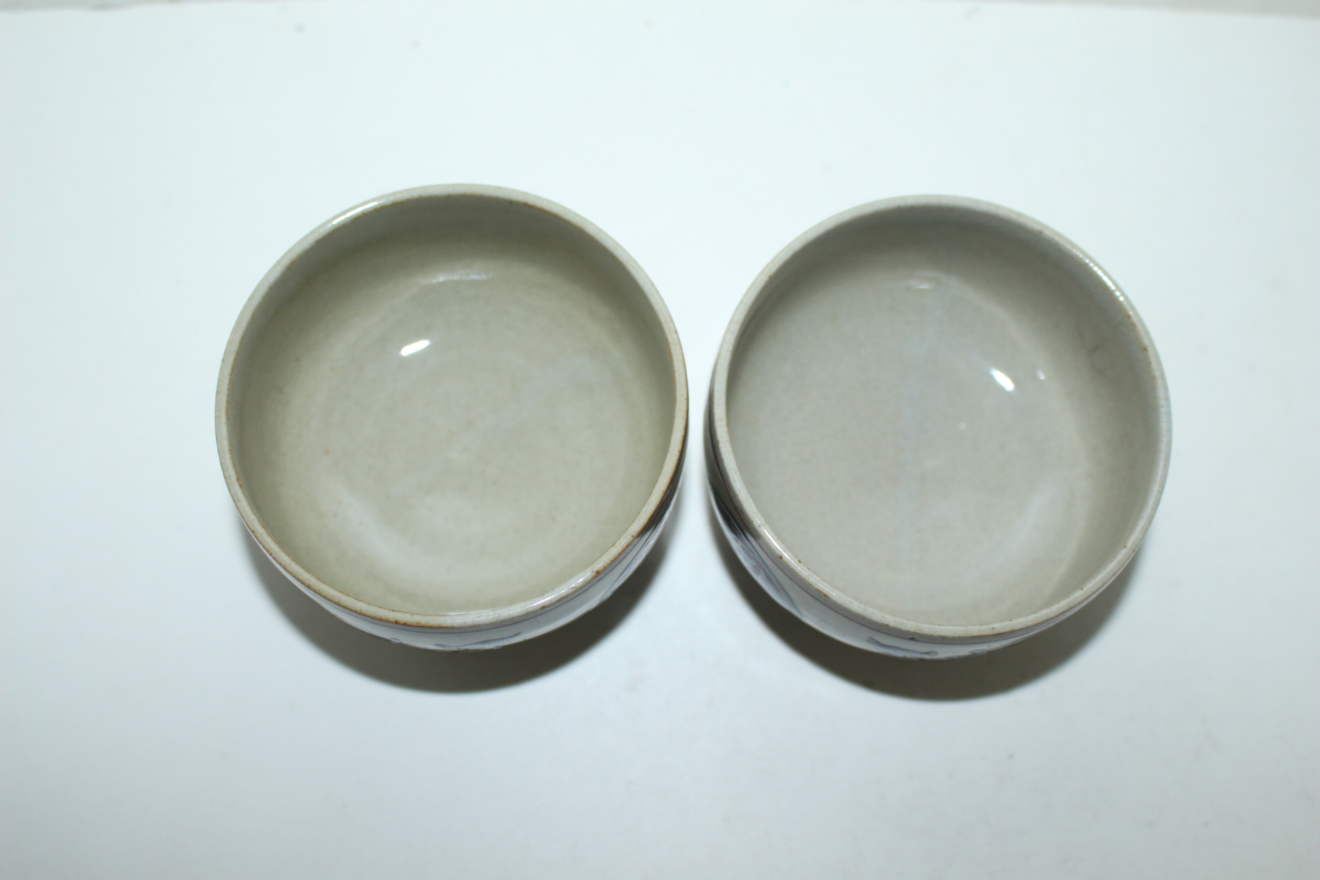 연대가좋은 구다니 청자진사화문잔 2점