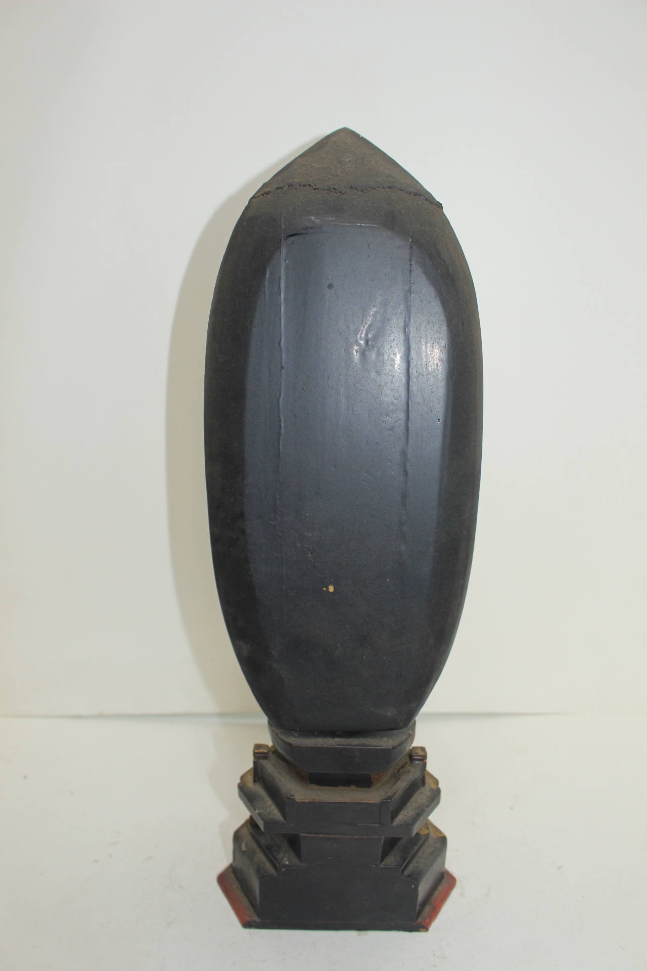 27-에도시기 나무에 금채된 불상