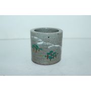 청자 산수문 차도구(두껑받침)