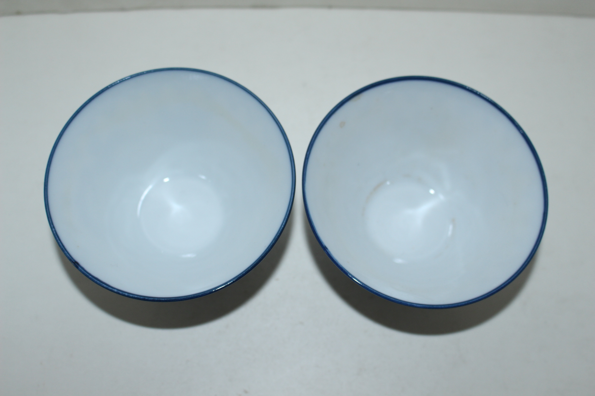 청화백자 동자문 잔 2점