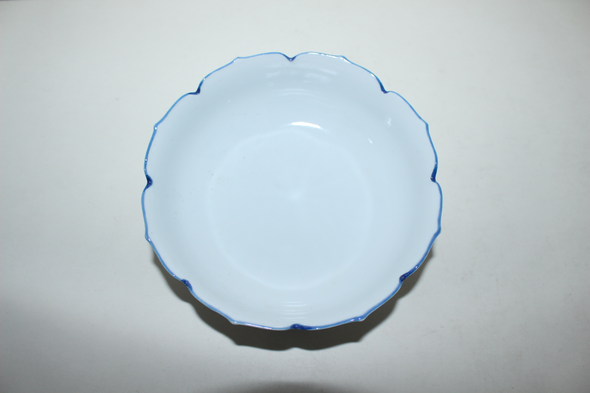 청화백자 진사화문 화형완