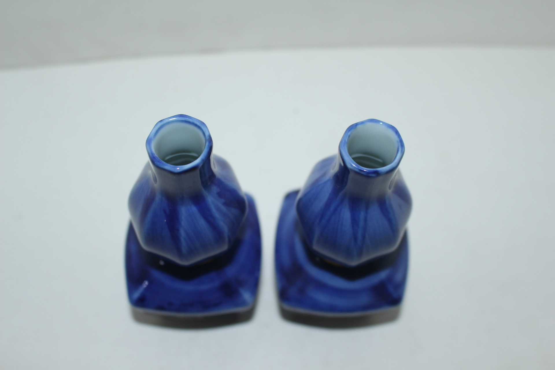 청채백자 춘화추동명 주병 2점