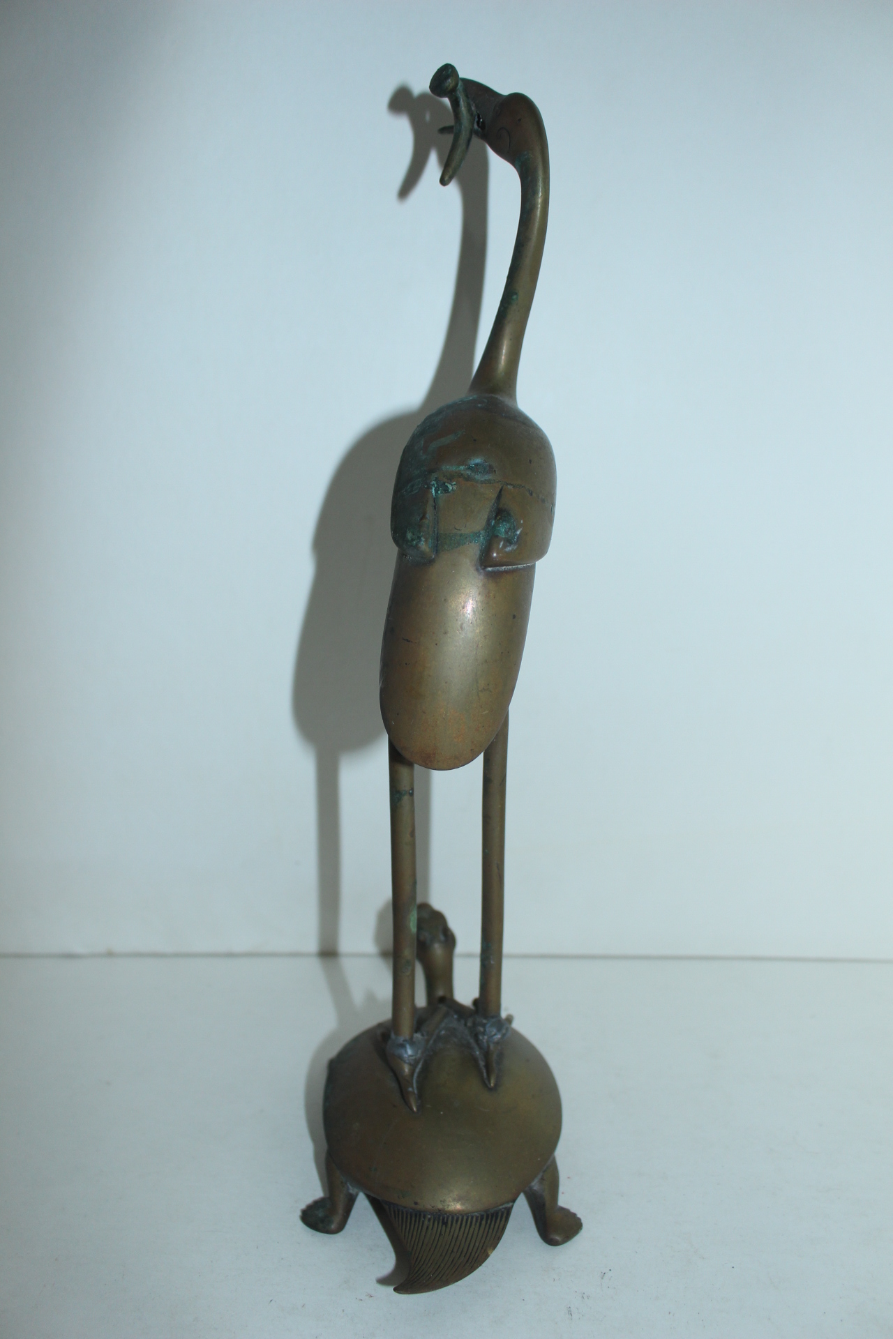 연대가좋은 청동으로된 거북학 촛대