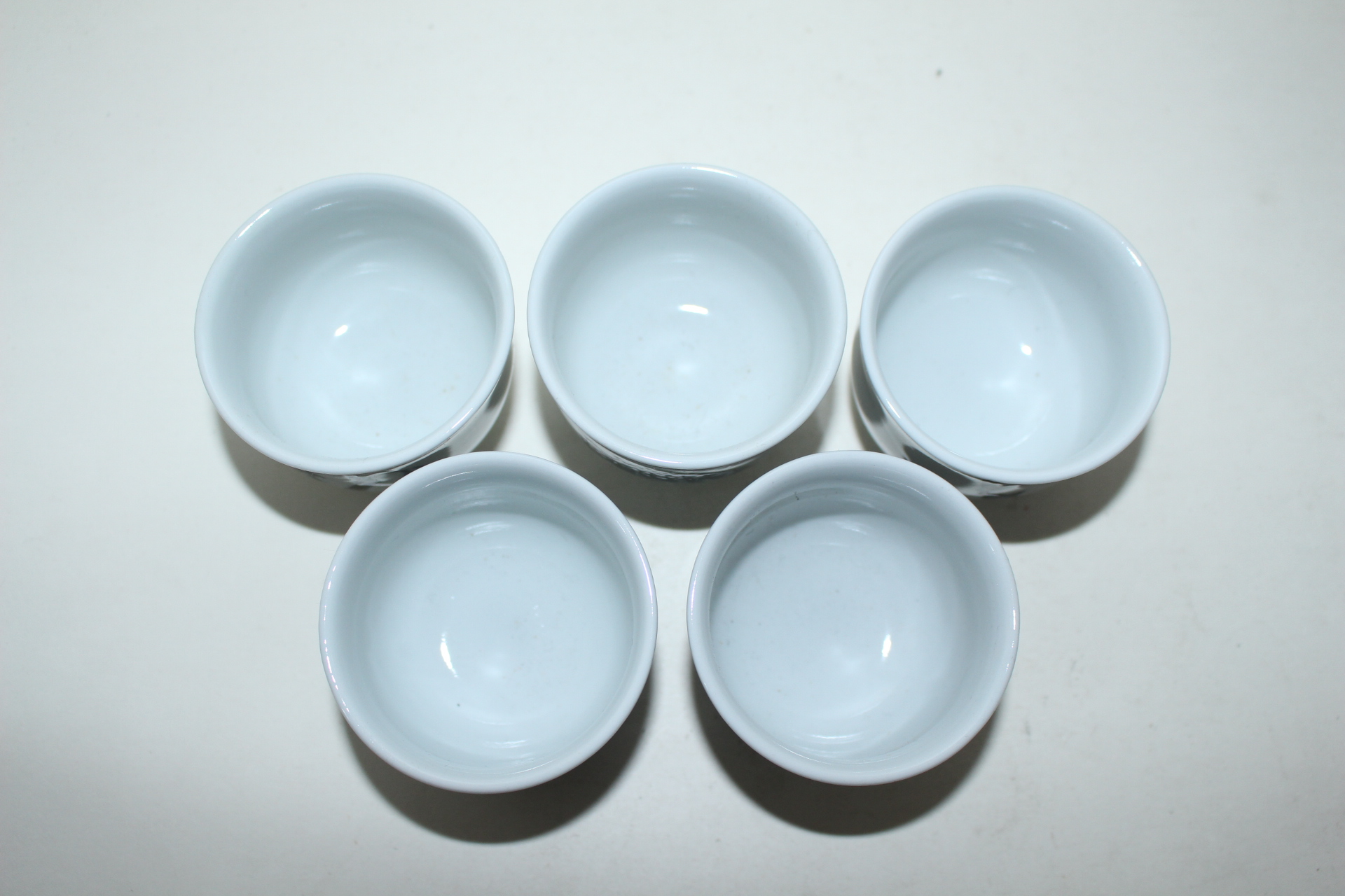 연대가좋은 청화백자잔 5점