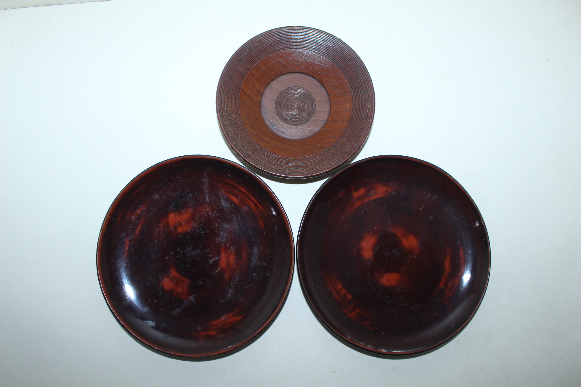 나무로된 차탁 3점