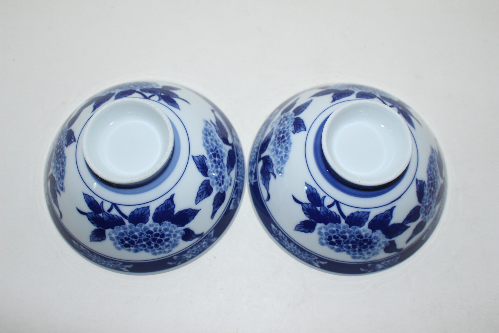 이마리 청화백자화문 자완 2점