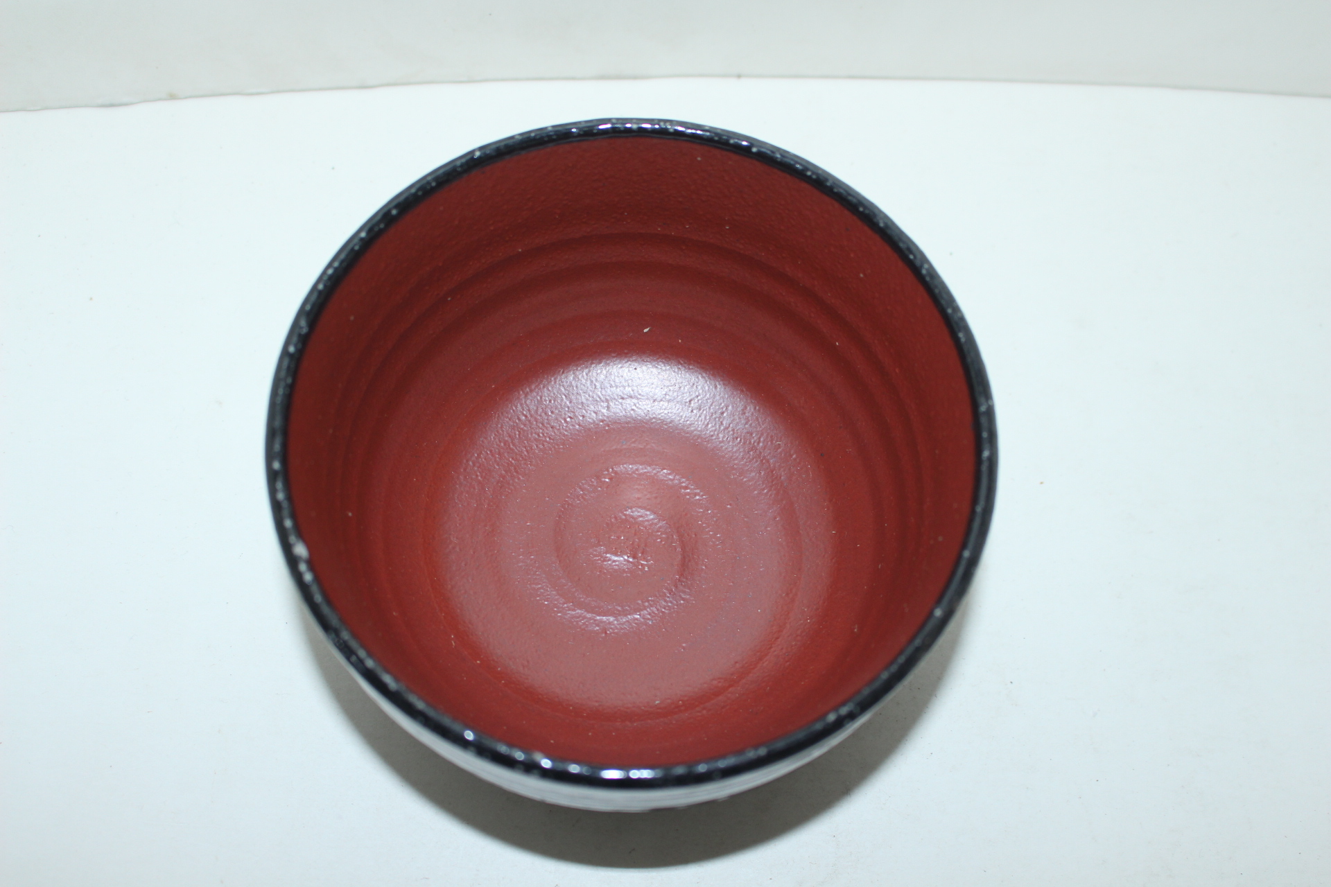 흑유청자 진사대완