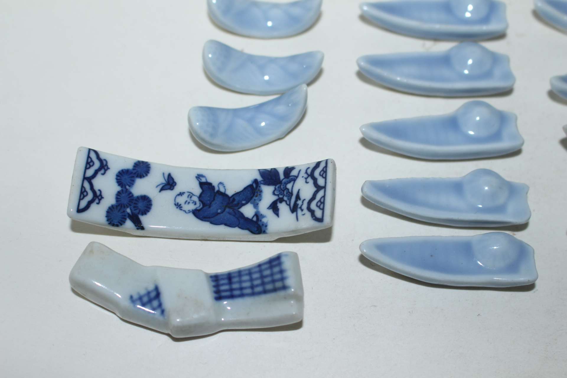 연대가좋은 청화백자 저분받침 일괄