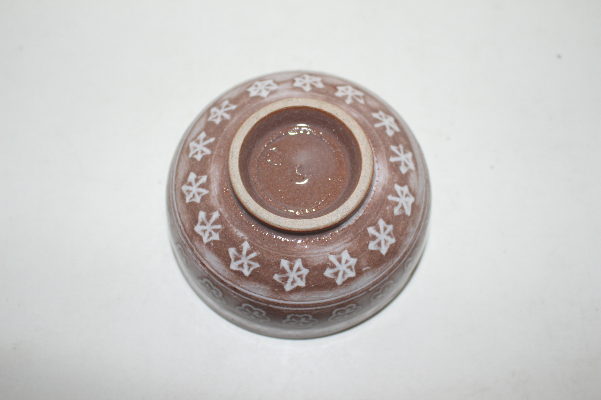 분청자 국화인화문 완