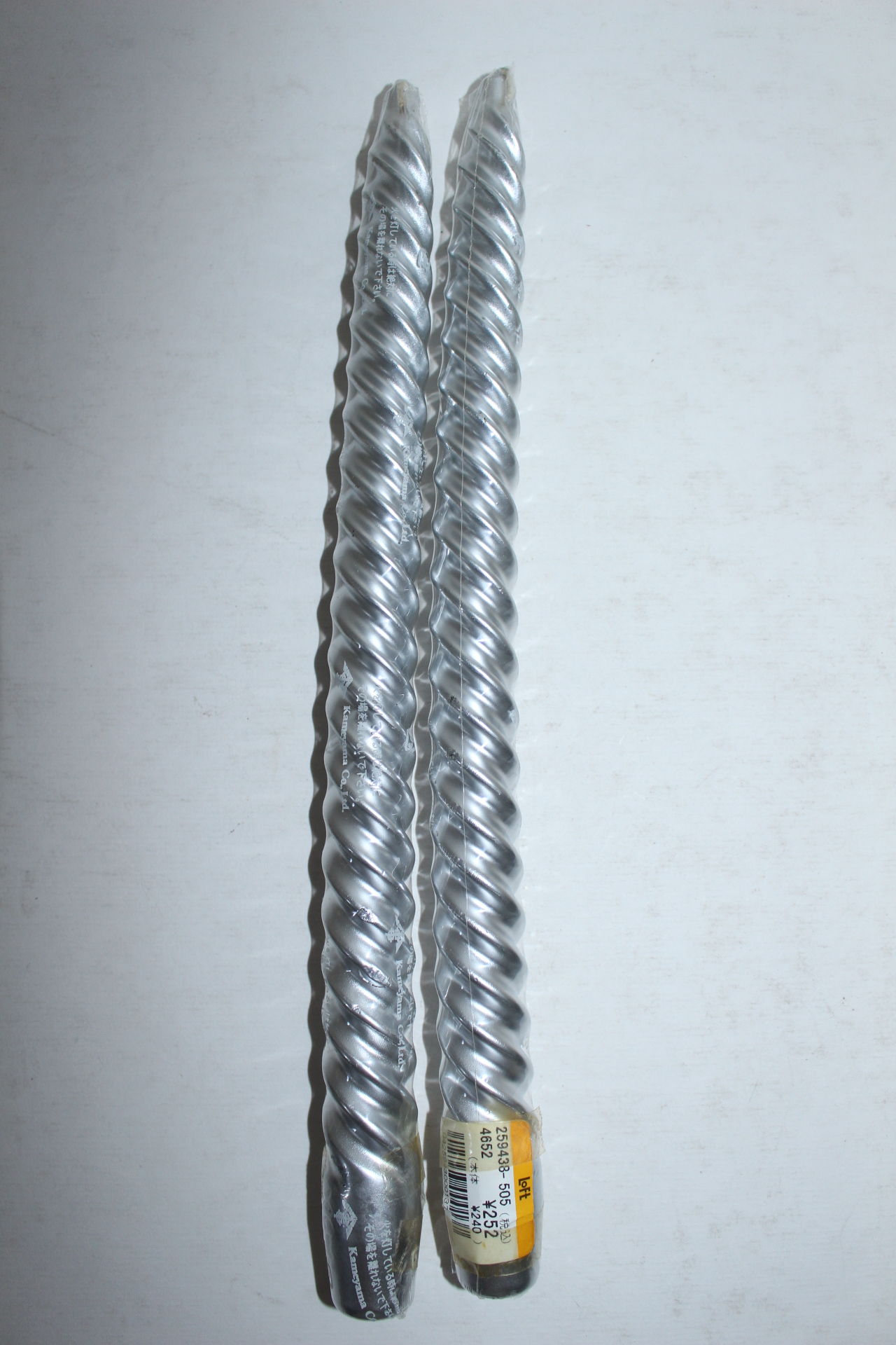 미사용 꽈배기 초 2점