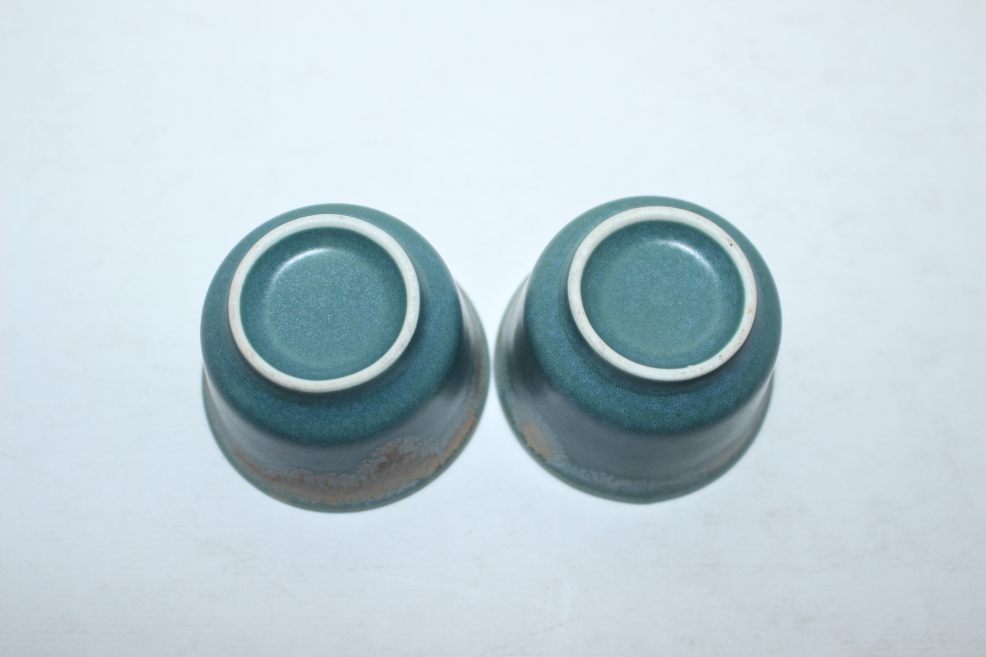 청자 유약흘림이좋은 잔 2점