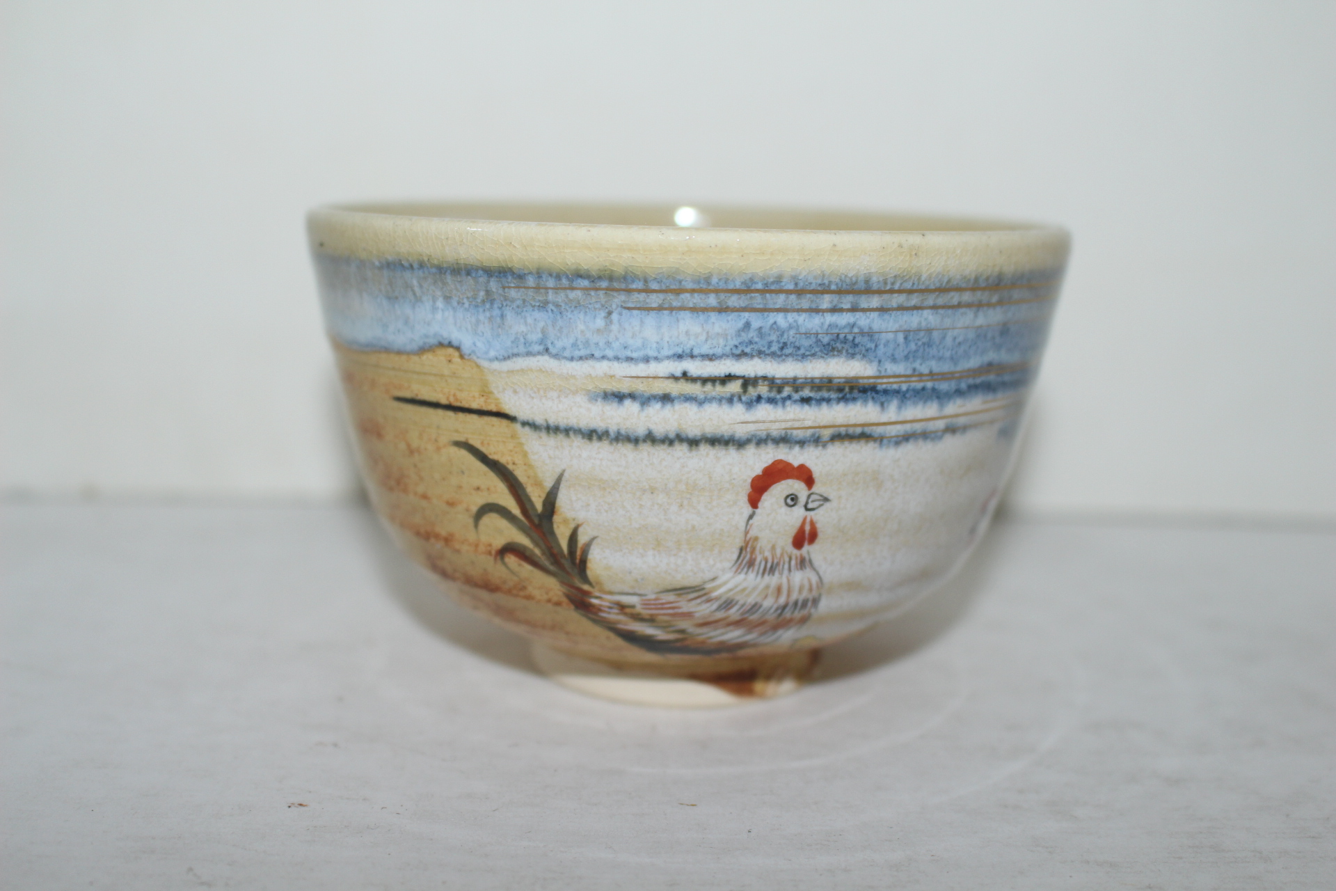 분청자 닭문 말찻잔