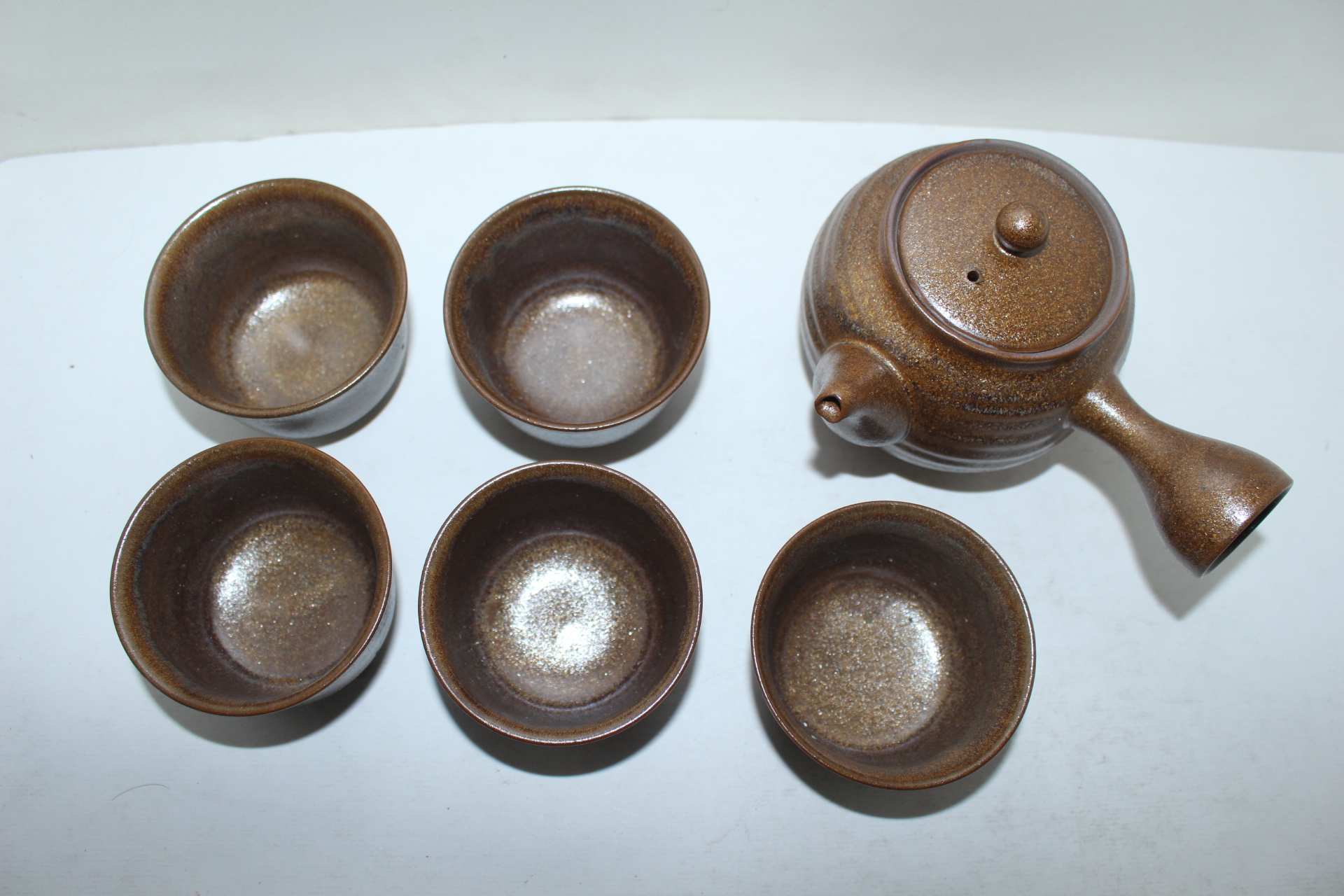 덴모꾸철화 청자 5인다관셋트