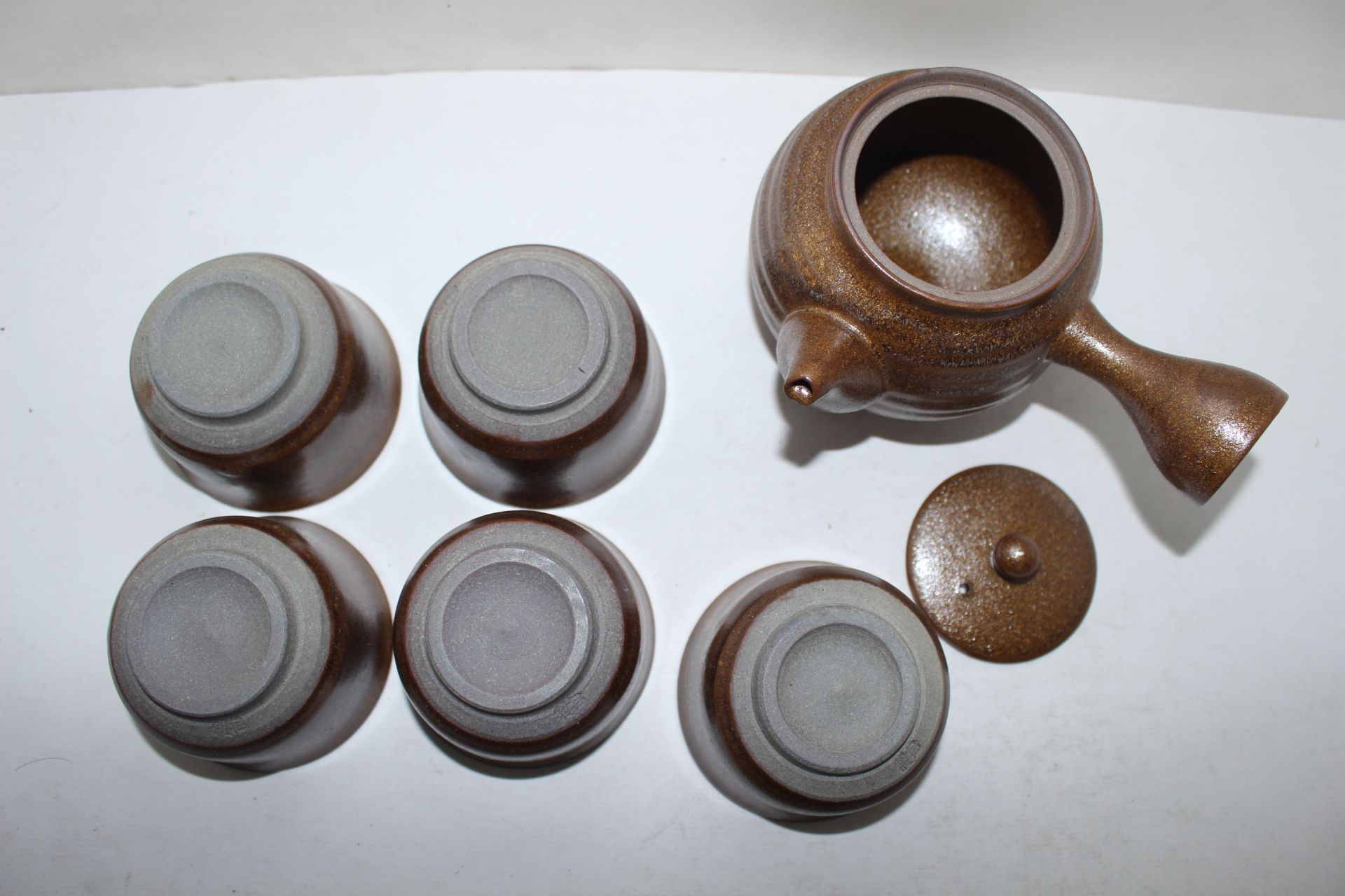 덴모꾸철화 청자 5인다관셋트